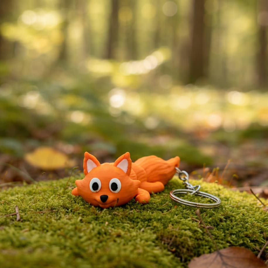 Hareketli Tilki Anahtarlık - Anahtarlık