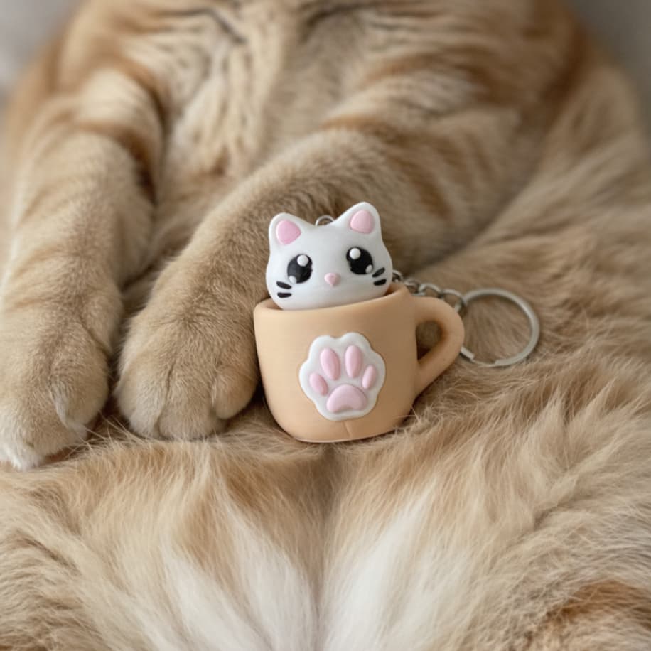 Clicker Kedi Anahtarlık - Anahtarlık